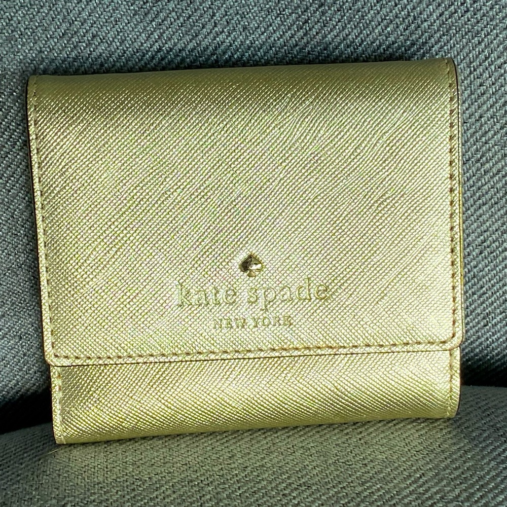 Small Gold Kate Spade Wallet